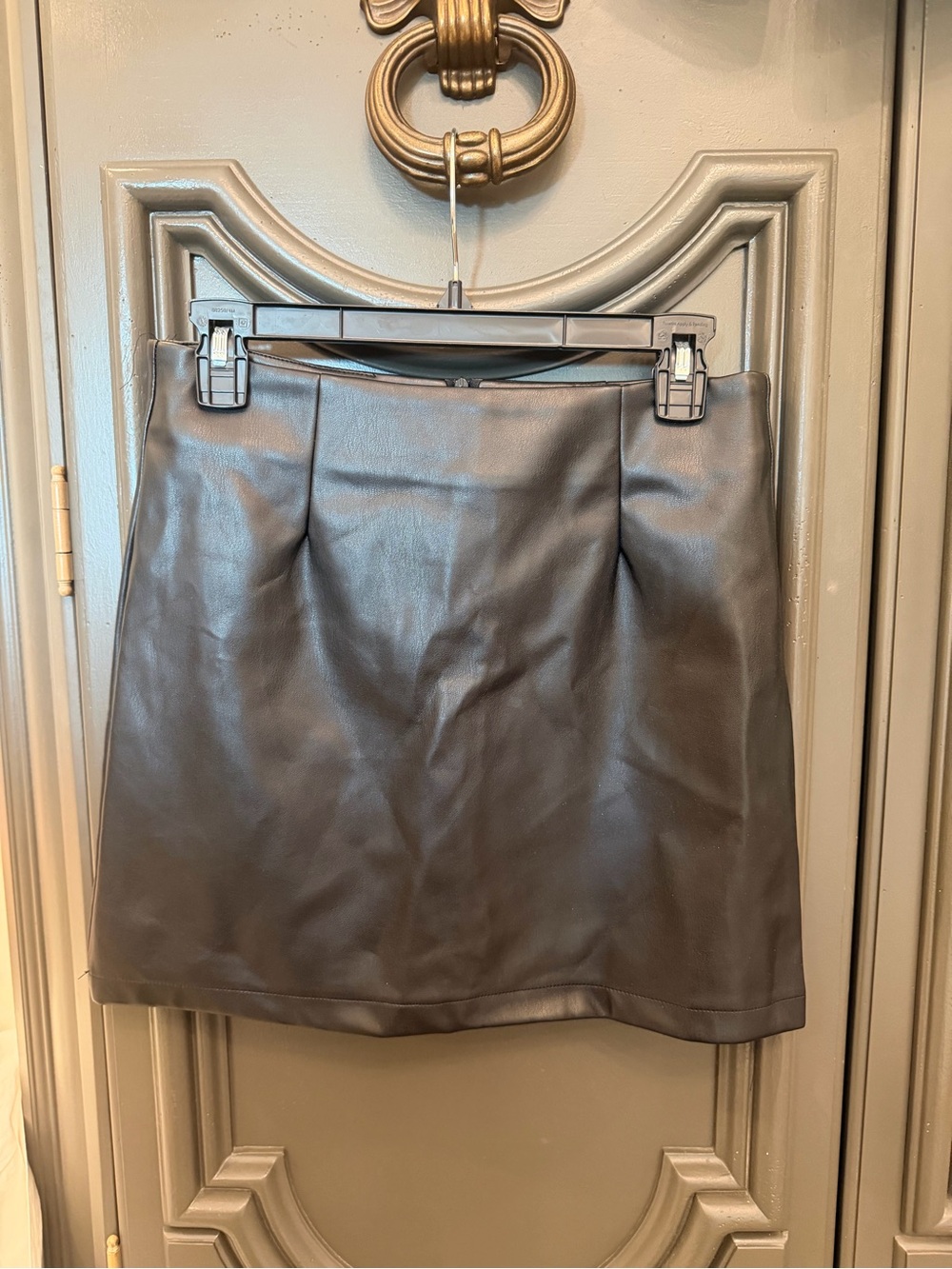 REVOLVE LBLC the label Faux Leather Mini Skirt in black